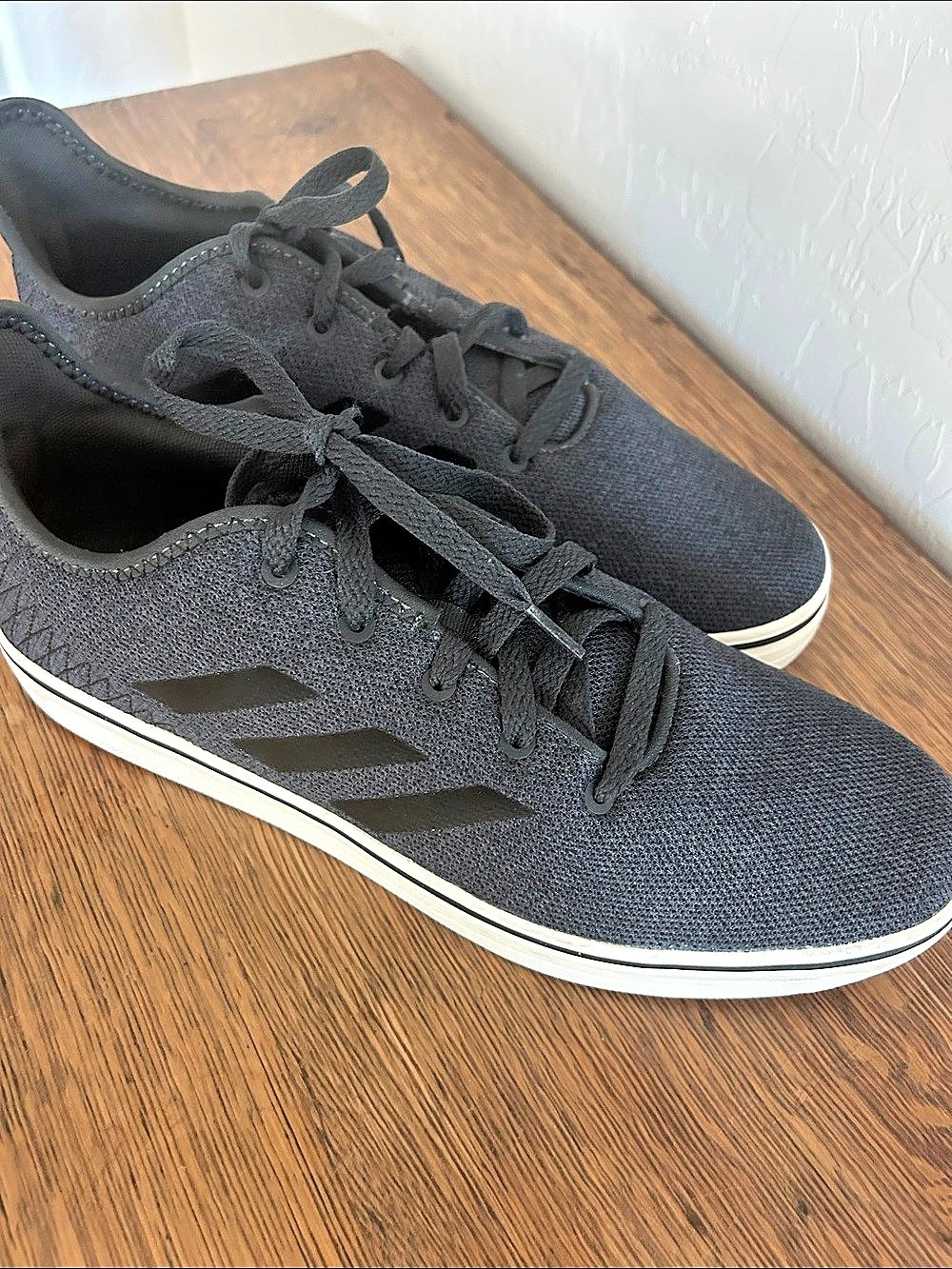 Mens adidas True Chill Carbon Charcoal Gray Sneakers 10-1/2